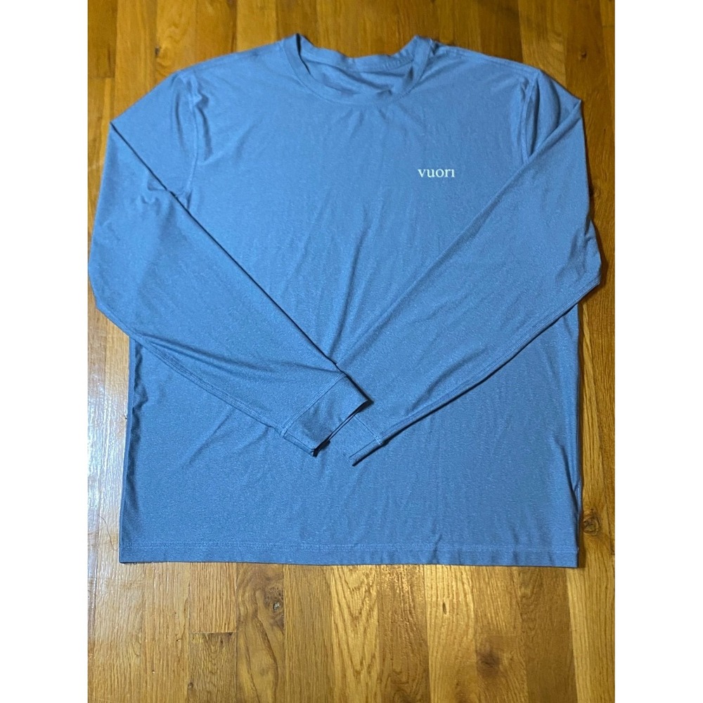Vuori T-Shirt Strato Tech Tee Mens XL Blue Moisture Wicking Stretch
